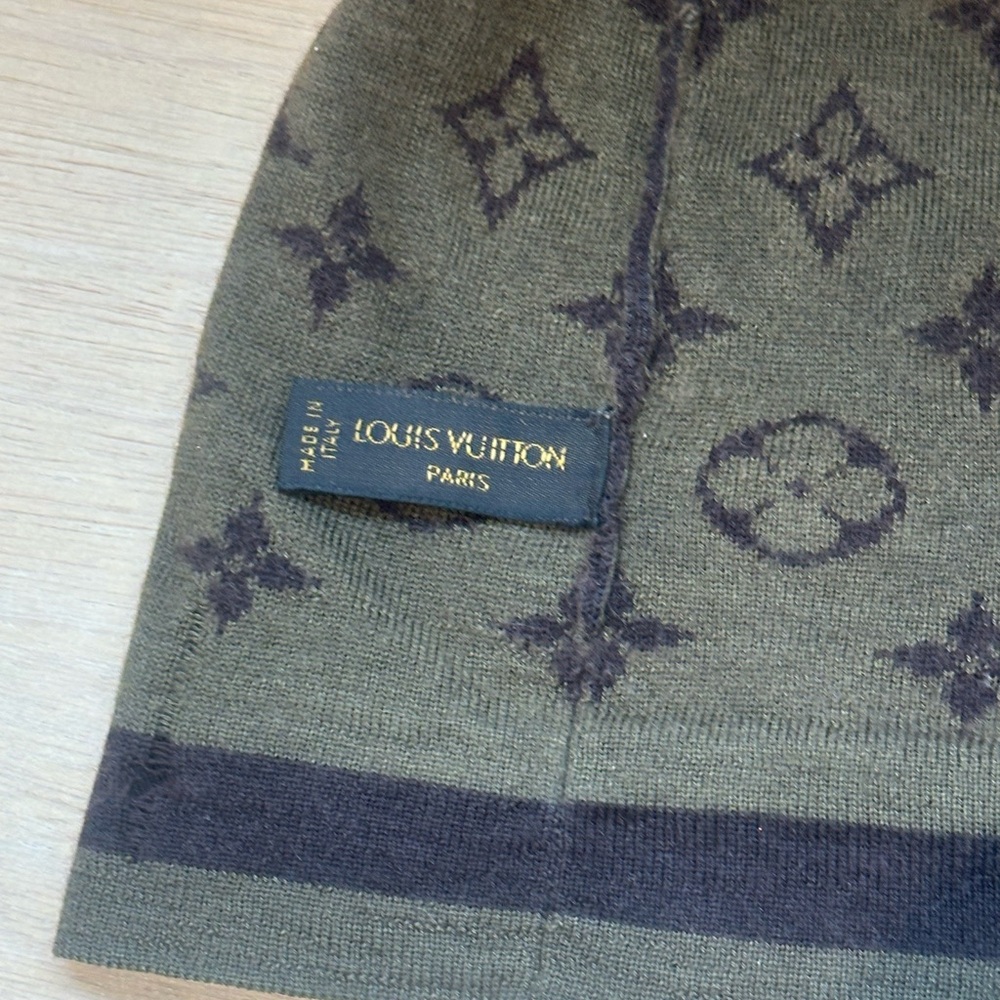 Louis Vuitton monogram beanie